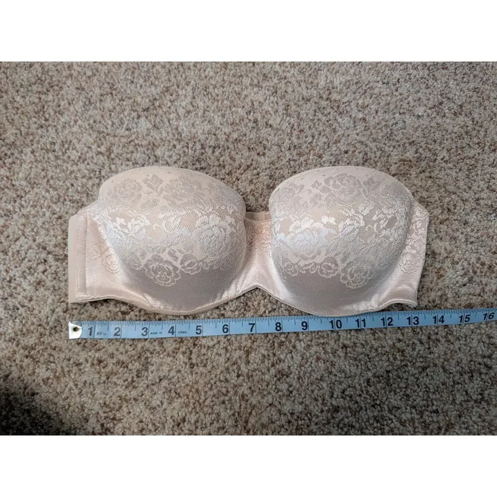 SOMA Stunning Support Strapless Womens Bra size 36 D; Taupe/tan